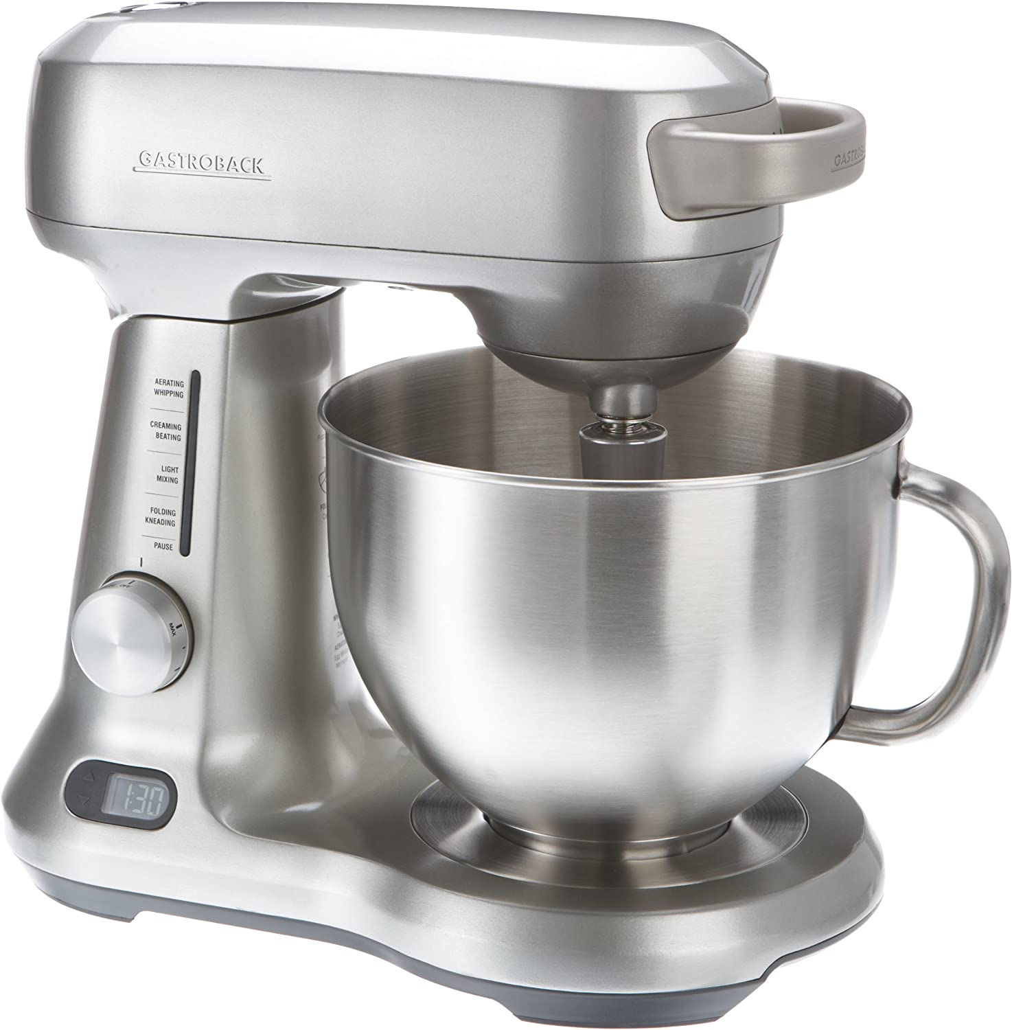 Gastroback 40979 Design Food Processor Advanced Digital, Stainless Steel, 4.7 Litres, Silver