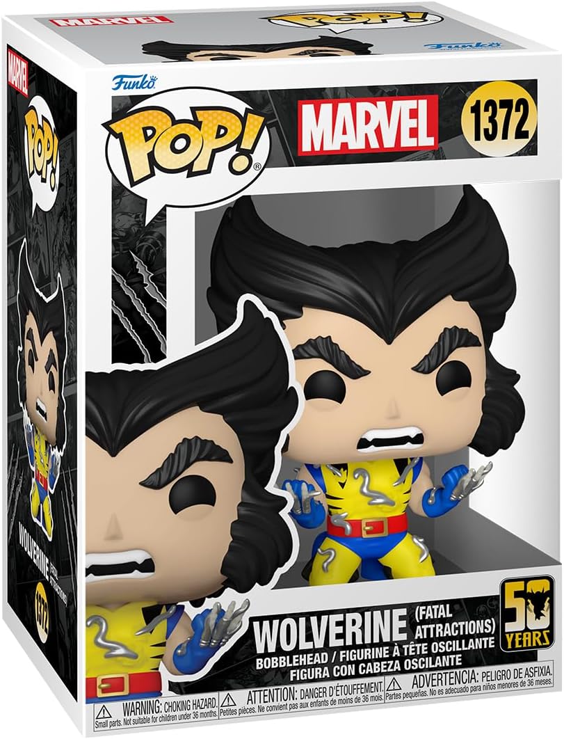 Funko POP! Marvel: Wolverine 50th - Ultimate Wolverine with Adamantium - X-Men - Vinyl Collectible Figure - Gift Idea - Official Merchandise - Toys for Children and Adults - Comic Books Fans