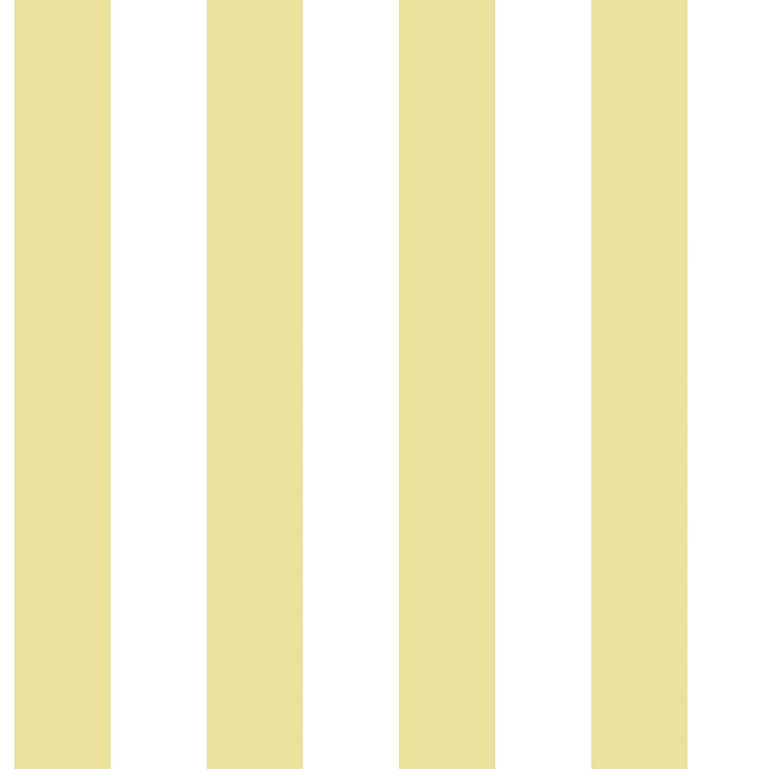 galerie-24 Galerie Smart Stripe Wallpaper – Yellow, Yellow, Full Roll (10 Metres x 53 