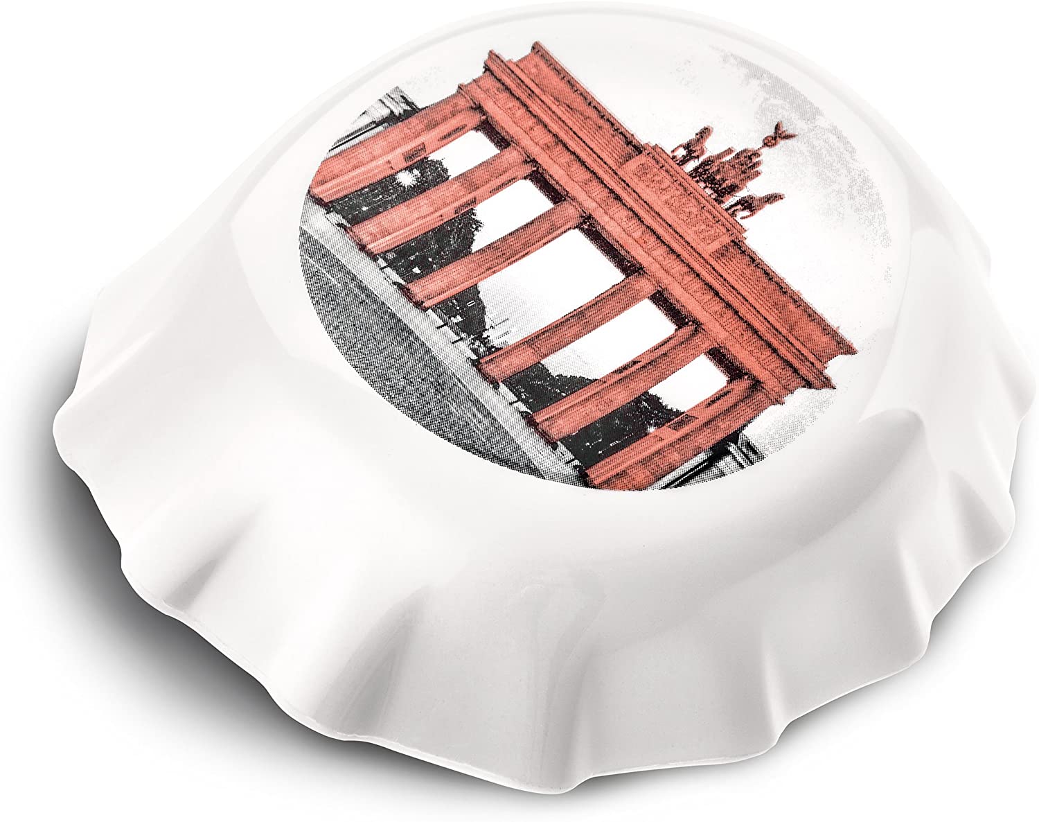 Koziol Design Berlin Bottle Opener Print: Thermoplastic Resin, White, 8.5 X