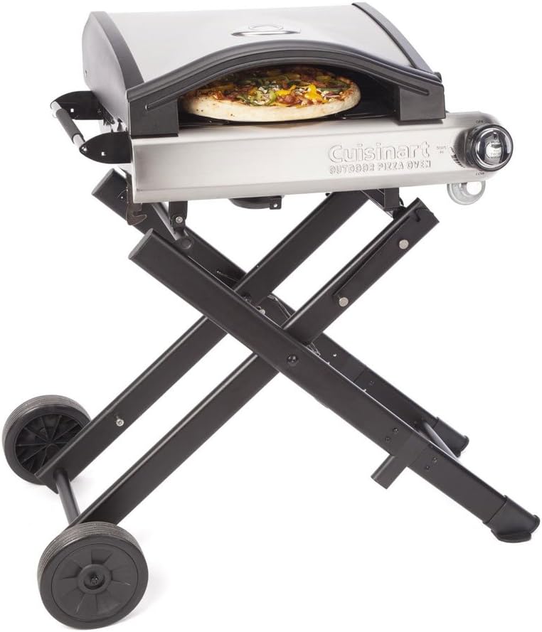 Cuisinart CPO-640 Alfrescamore Portable Outdoor Pizza Oven with Stand - Black