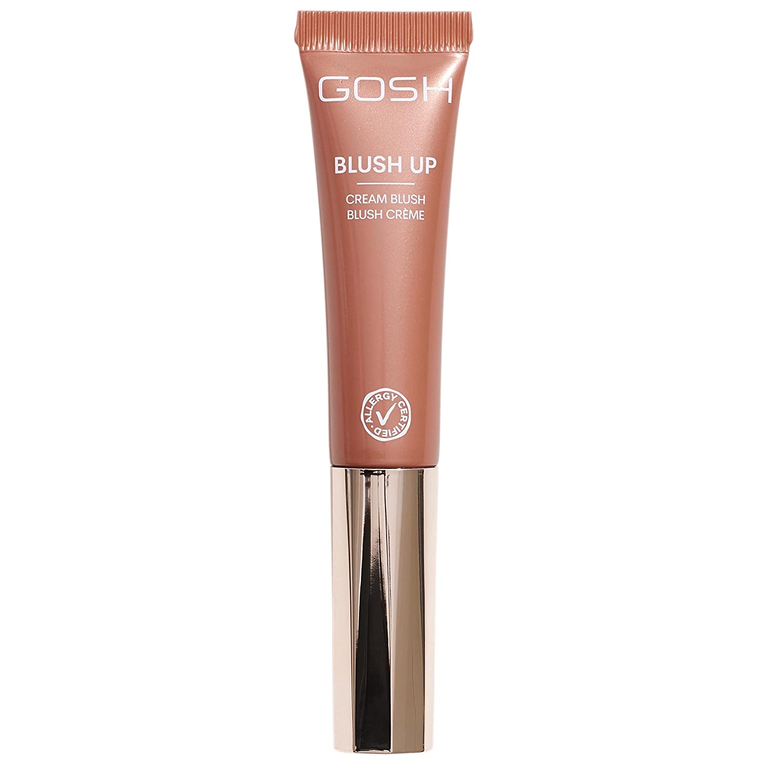 Gosh Cream Blush Blush-up I Blush Stick for Definition Facial Features & Gentle Transitions, Liquid Blush with Built-in Sponge for Travel, Fragrance Free, Allergy Certified & Vegan, 001 Peach, ‎001