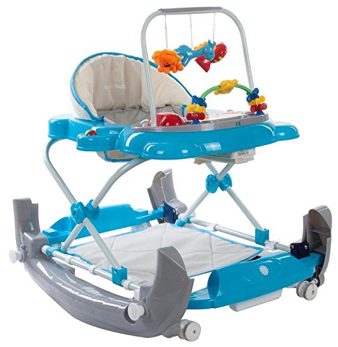 BABYSUN NURSERY Walker-Gehfrei Walker Walker/Walking Aid with Melody Swing Top Blue blue
