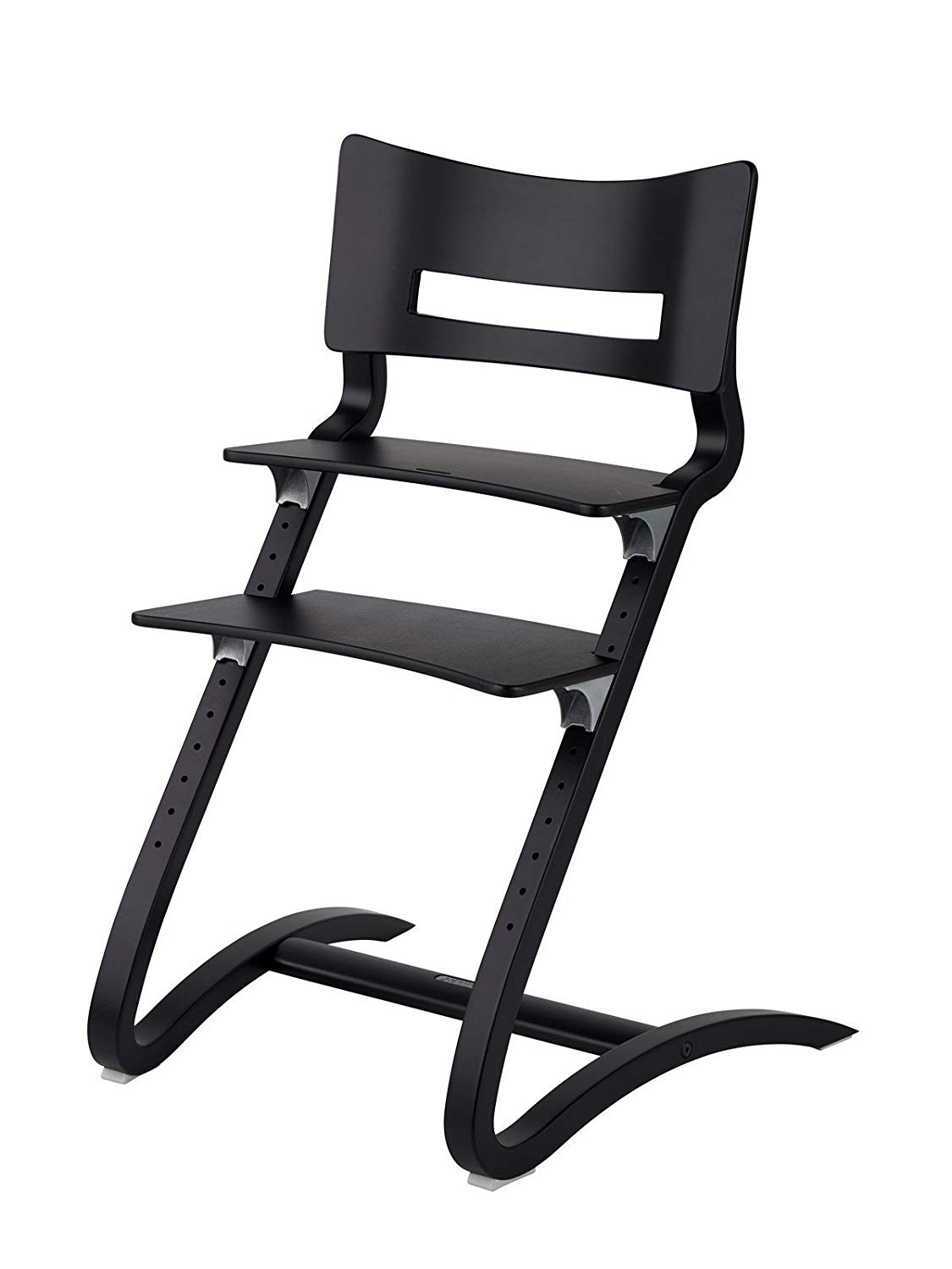 Leander Highchair Without Safety Bar Grey  Black
