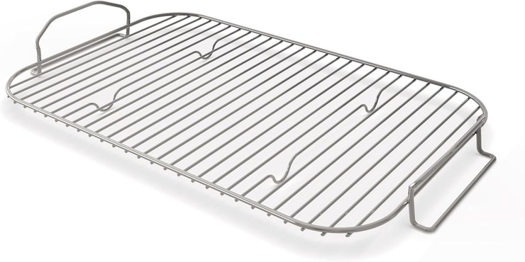 Ninja Woodfire XL Roast & Smoke Rack, Perfect for Smoking Large Cuts of Meat, Easy to Clean, Official Accessory, Compatible with Ninja Woodfire XL BBQ Grill OG850 / OG901, Black, XSKOGXLRSRKEU