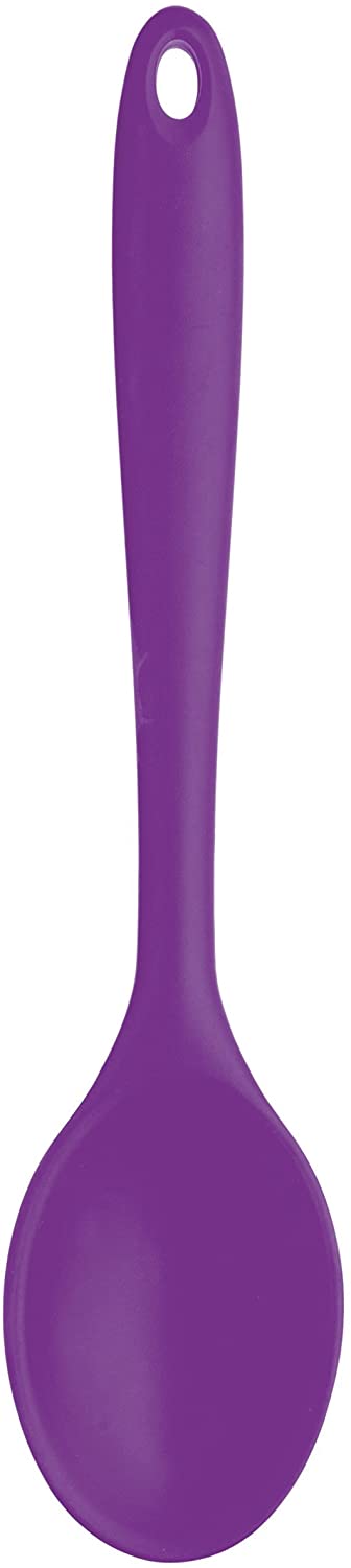 Colourworks Silicone Cooking Spoon, 27 Cm-Purple