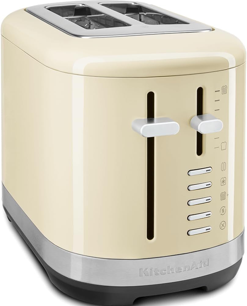 KitchenAid Toaster for 2 Slices – Retro Design Toast Machine – 7 Different Functions – Stainless Steel – Cream