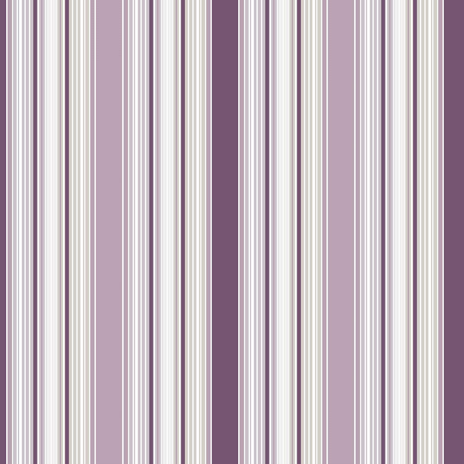 galerie-24 Galerie Smart Stripe Wallpaper, Purple, White