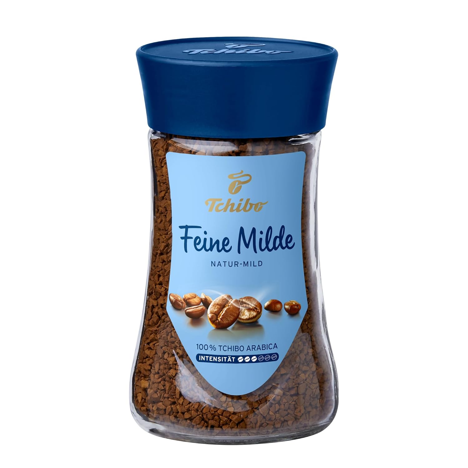 Tchibo Fine Mild Instant Coffee, 100 g, Pack of 1, Soluble Bean Coffee, Caffeinated