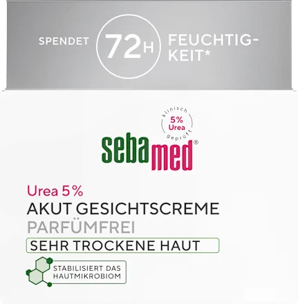 Acute face cream with 5% urea for very dry skin, 50 ml