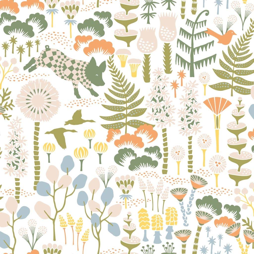 BorasTapeter Hanna Werning Wonderland 1450 Non-Woven Wallpaper Fantasy Landscape Plants 