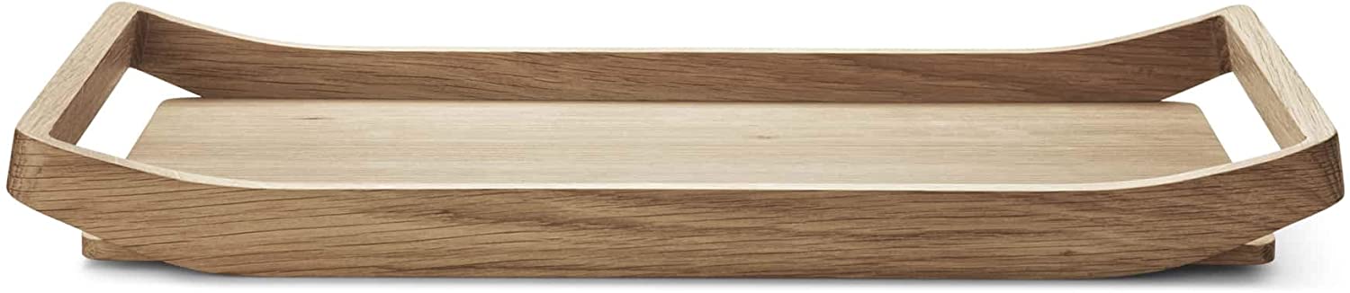 Georg Jensen GJ 3390239 Barbry Tray Oak Wood, Brown, 6.6 x 32 x 51.8 cm