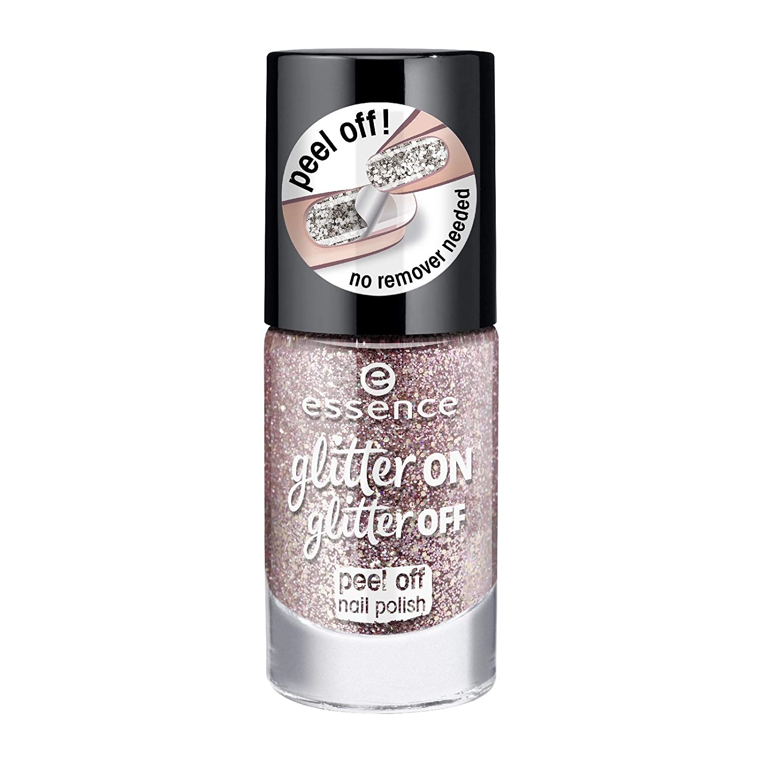 essence cosmetics ESSENCE ESMALTE PEEL OF GLITTER ON GLITTER OFF 02 RAZZZLE
