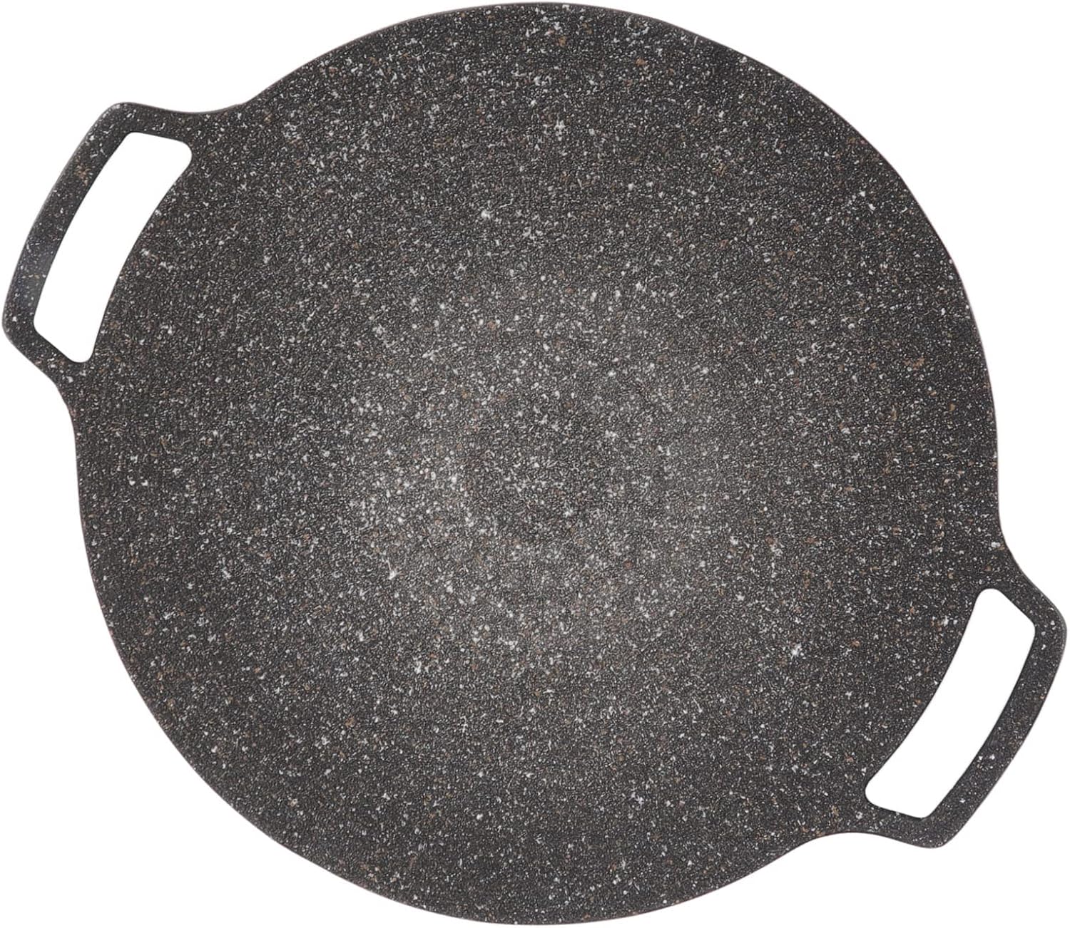 Korean Grill Plate, Round Cast Iron Grill Plates, BBQ Grill, Non-Stick Grill, Cast Iron Pan, Grill, Round Frying Pan for Home, Outdoor Stove (Universal Type 30 cm)