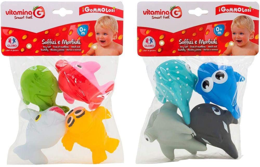Globo Toys Globo05216 Vitamina G Gomm Olosi Sea Animal Set (4 Parts)