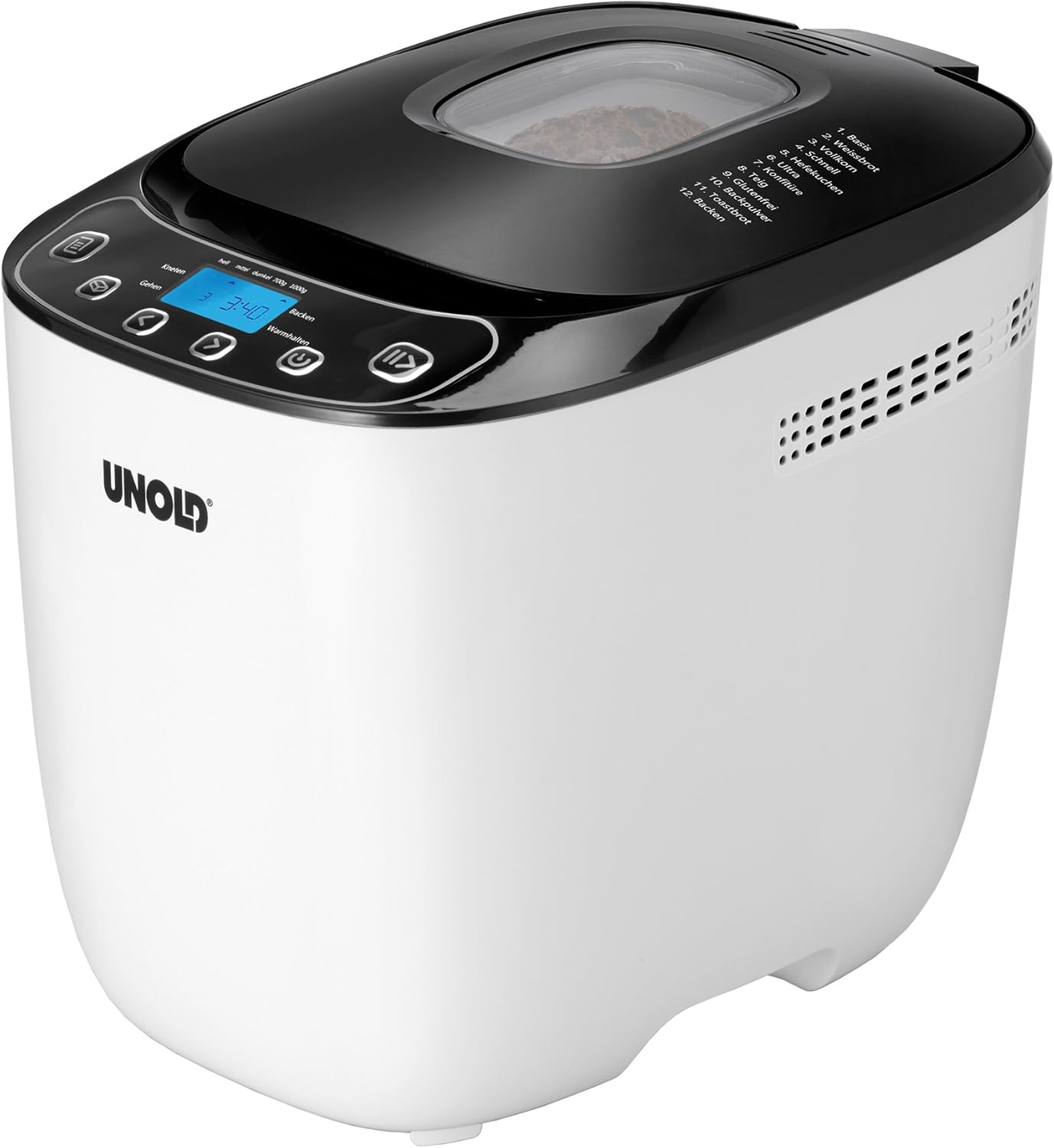 Unold 68010 Backmeister Bread Maker, 1 kg, Black/White