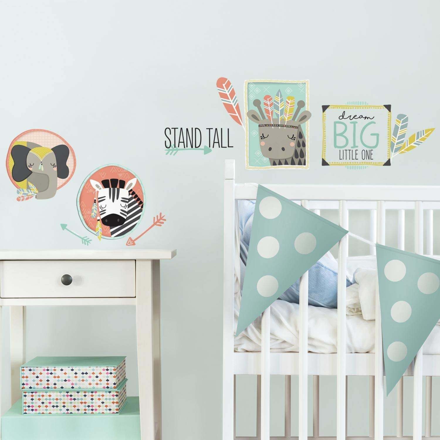 RoomMates RMK3493SCS Little Explorer Animal Picture Peel & Stick Wall Stick