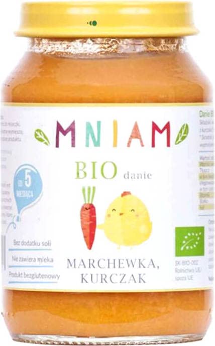 Gericht Karotte Hähnchen ab 5 Monaten BIO 190 g MNIAM