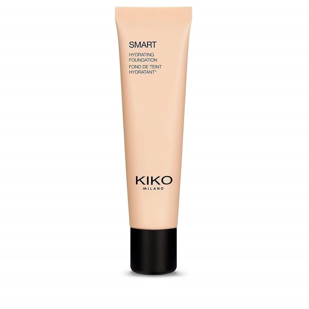 KIKO Milano Smart Hydrating Foundation 18 - N 80 | Moisturising and Balancing Liquid Foundation, ‎neutral