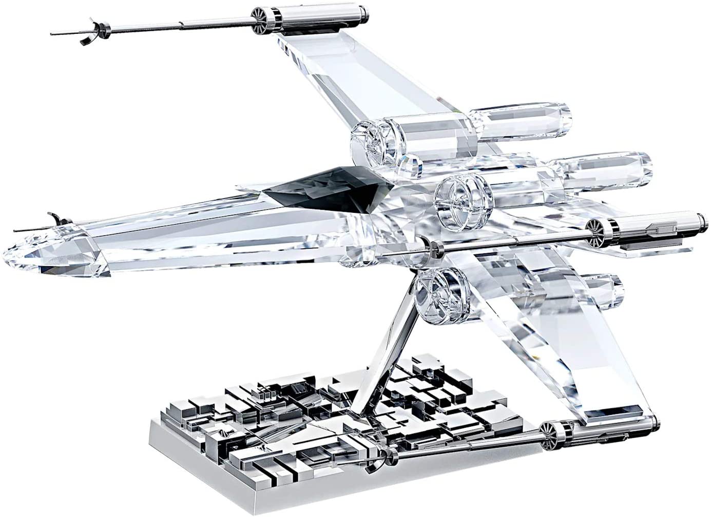 Swarovski 5506805 Star Wars figure, crystal, white/grey, 13.2 x 7.6 x 11.5 cm