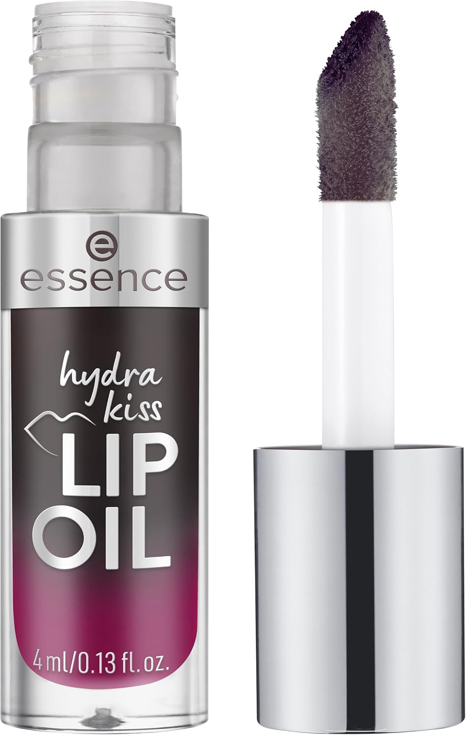 essence cosmetics essence hydra kiss LIP OIL, Lipgloss, Nr. 05, Schwarz, feuchtigkeitsspendend, pflegend, mit Ölen, glänzend, vegan, ohne Parabene, ohne Mikroplastikpartikel, Nanopartikel frei, 1er Pack (4ml)