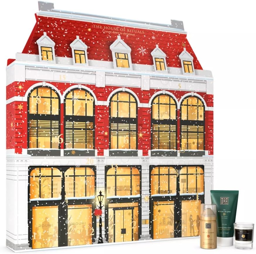 RITUALS Advent Calendar The Ritual of Advent 2023 - 24 Gifts for Women and Men - Luxury Wellbeing Products for Advent - Advent Calendar in the Shape of a Christmas House