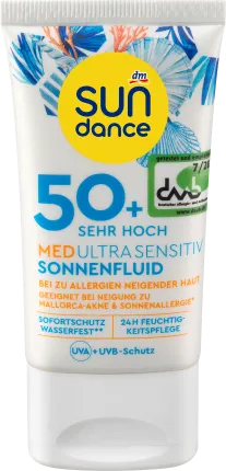 SUNDANCE Sunfluid face med ultra sensitive, LSF 50+, 50 ml