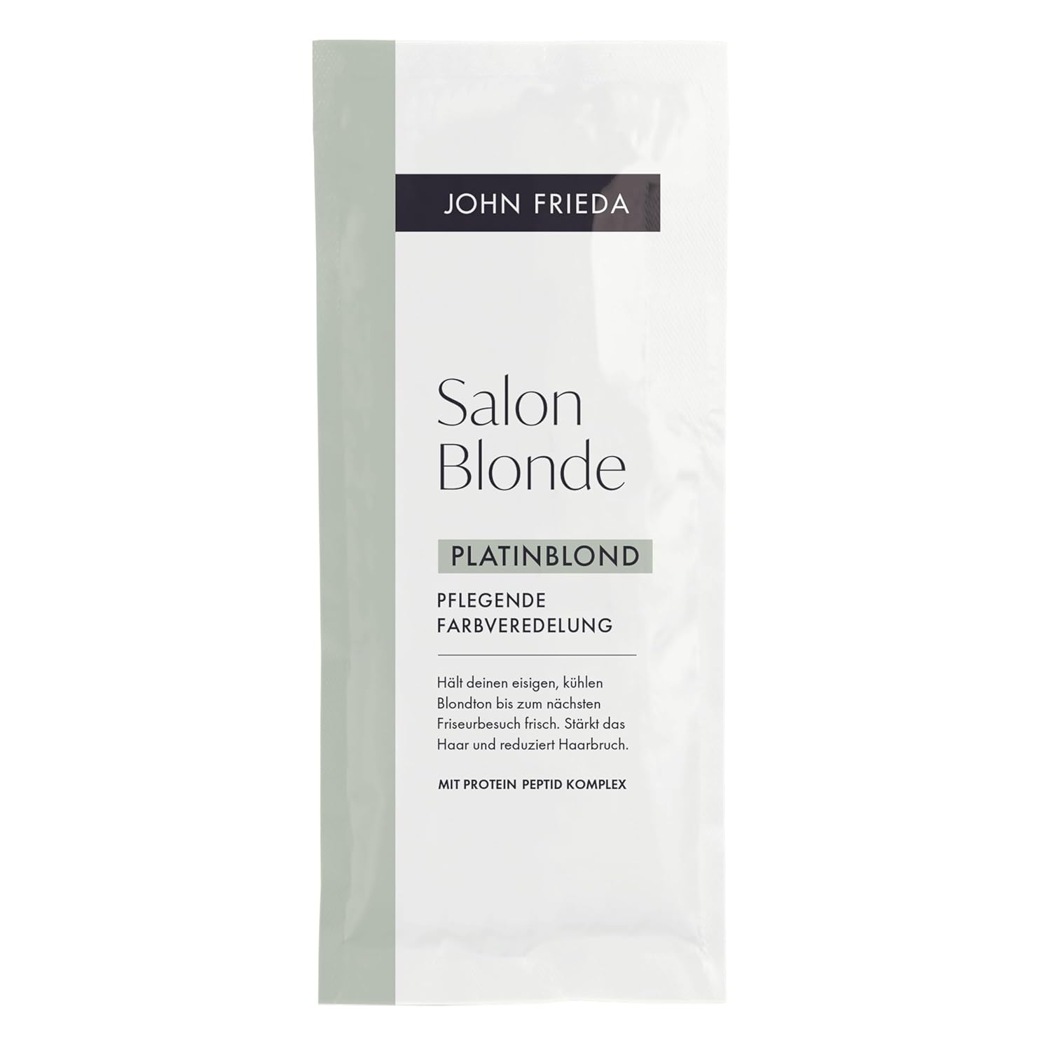 John Frieda Salon Blonde - Platinum Blonde - Color Finish - Keeps the icy cool blonde tone fresh until the next hairdressing visit - Contents: 25 ml - Formulated without ammonia or peroxide