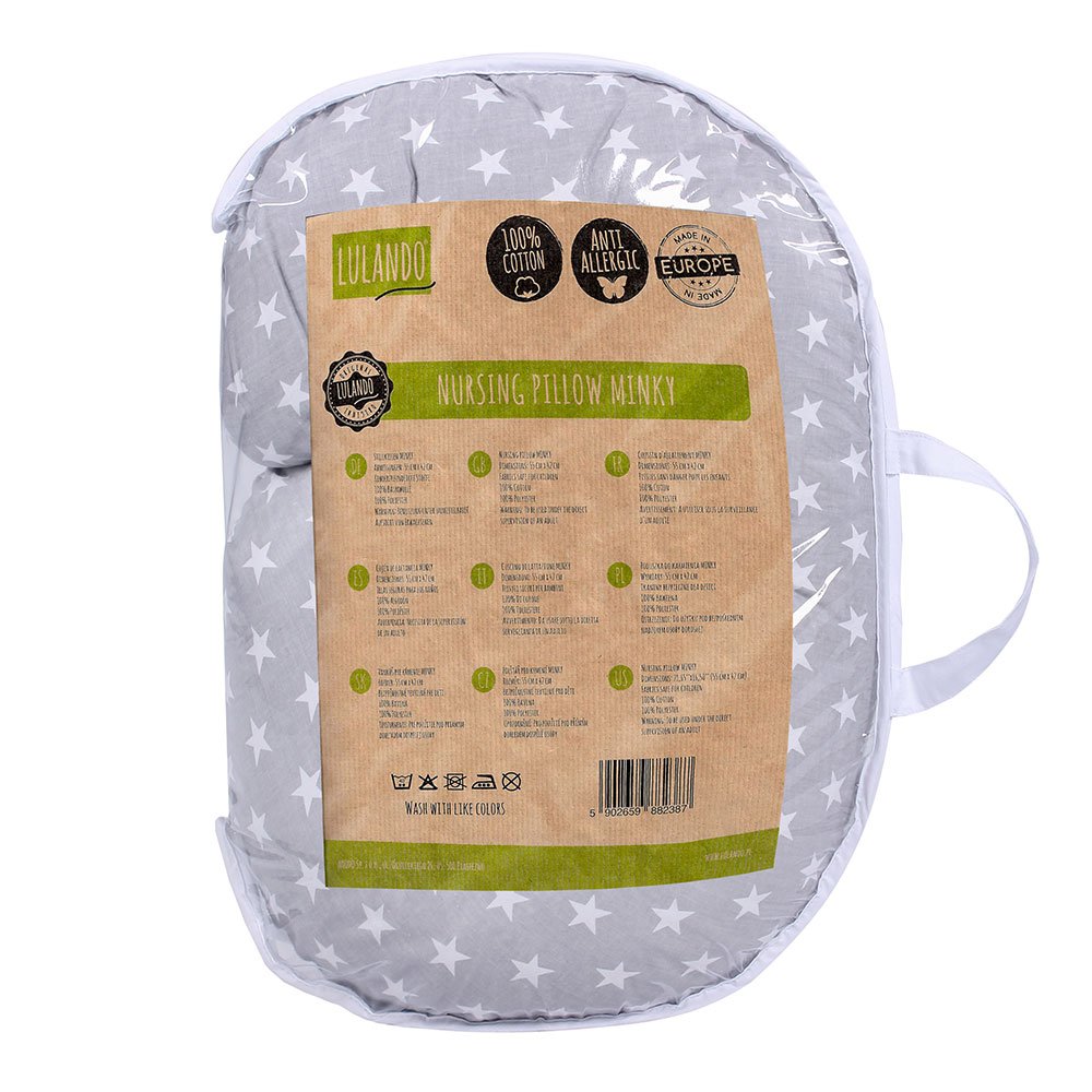 Lulando Minky Nursing Pillow Neck Pillow (55 x 42 cm for Babies and Adults. Great for Children and a Travel Pillow