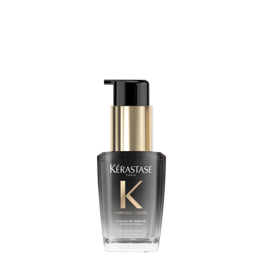 Kérastase Chronologiste L'Huile de Parfum Antistatic Fragrance Oil for All Hair Types, Nourishing and Strengthening Hair Care with Heat Protection and Intense Fragrance, Bottle, 30 ml