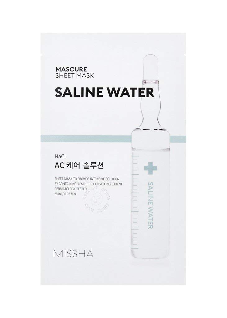 MISSHA Mascure AC Care Solution Sheet Mask Saline Water Face Mask Pack of 1