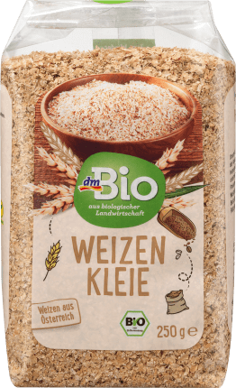 dmBio Wheat bran, 250 g