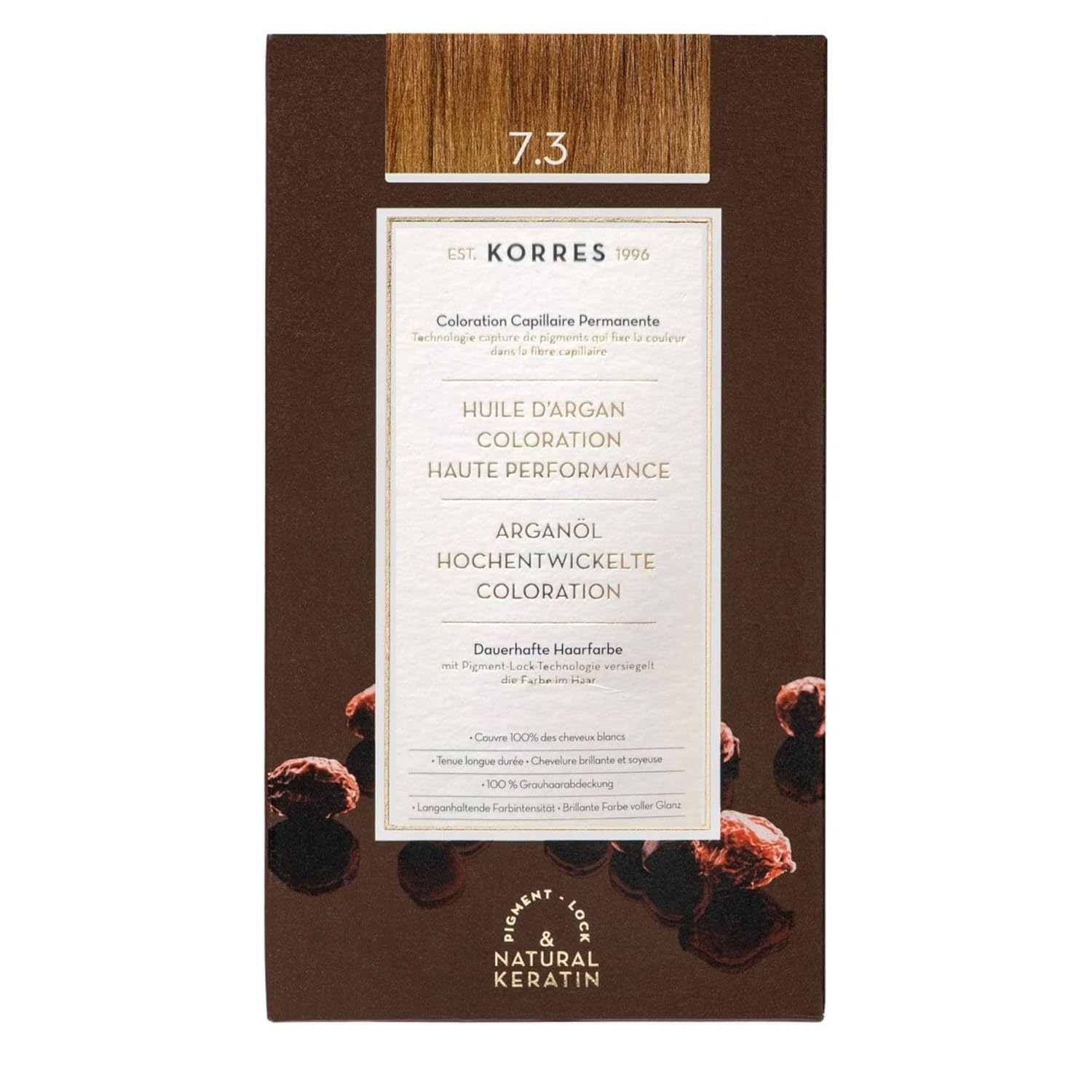 Korres Argan Oil Advanced Colorant 145ml 7.3 Honey Blonde