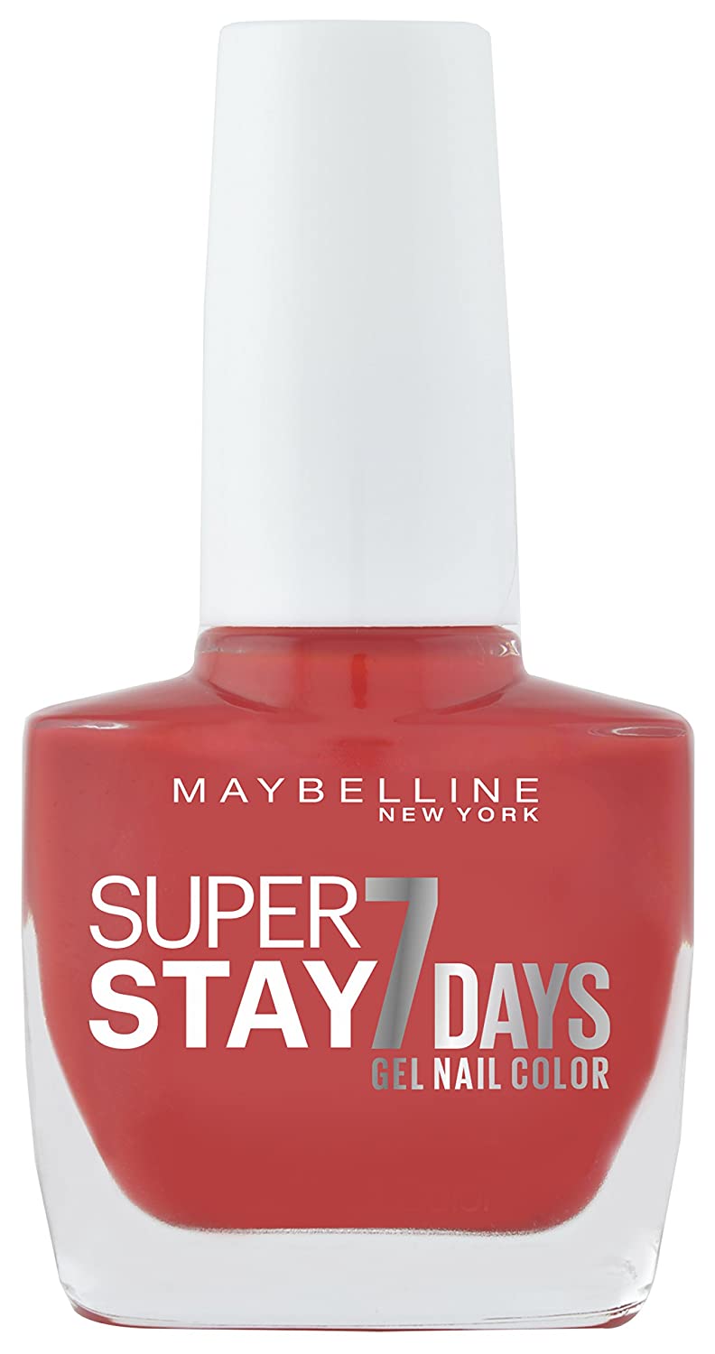 Maybelline Superstay 7 Days Nail Polish/Varnish, red passionate