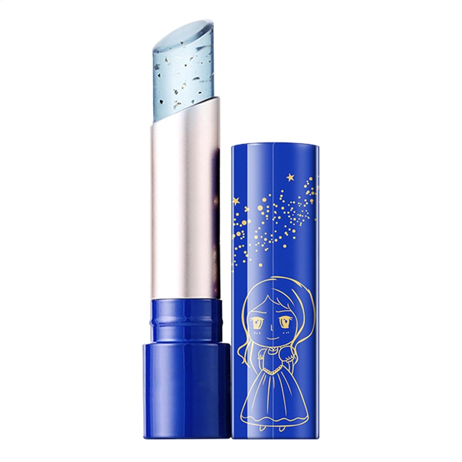 Generic Blue Jelly Lip Balm - Color-Changing Lip Balm, Moisturizing Lip Balm, Compact Lip Care for Dry Lips, Deep Nutrition Lip Natural Care Tool for Dates, Night, Daily Life