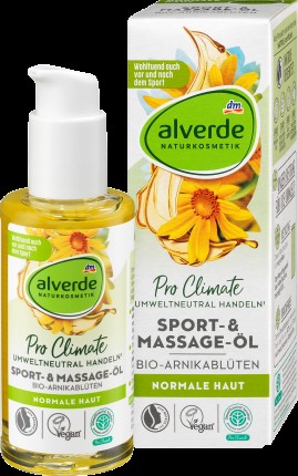 alverde NATURKOSMETIK Alverde Sport & Massage oil organic arnic trille, 100 ml