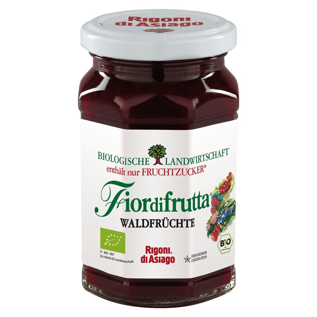 Rigoni of Asiago Strawberry Organic Fruit Spread Forest Fruits 250 g