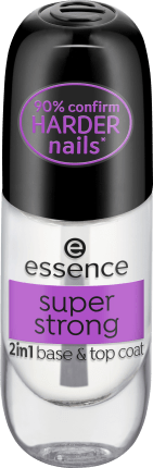 essence cosmetics Unter- und Überlack Super Strong 2in1 Base & Top Coat, 8 ml