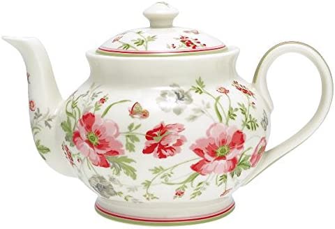 GreenGate Teapot Meadow Green Gate White