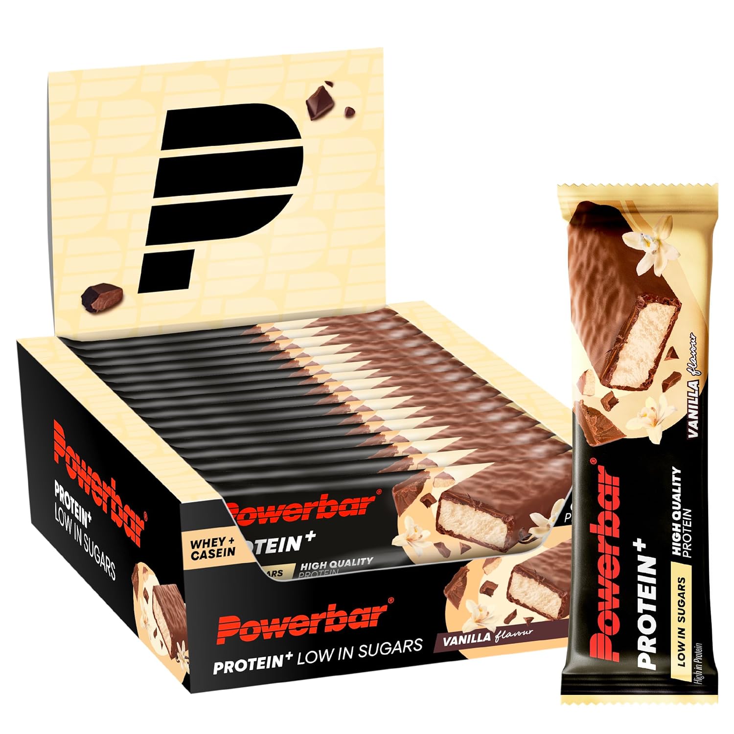 Powerbar Protein Plus Low Sugar Vanilla 16x35g - High Protein Low Sugar Bar