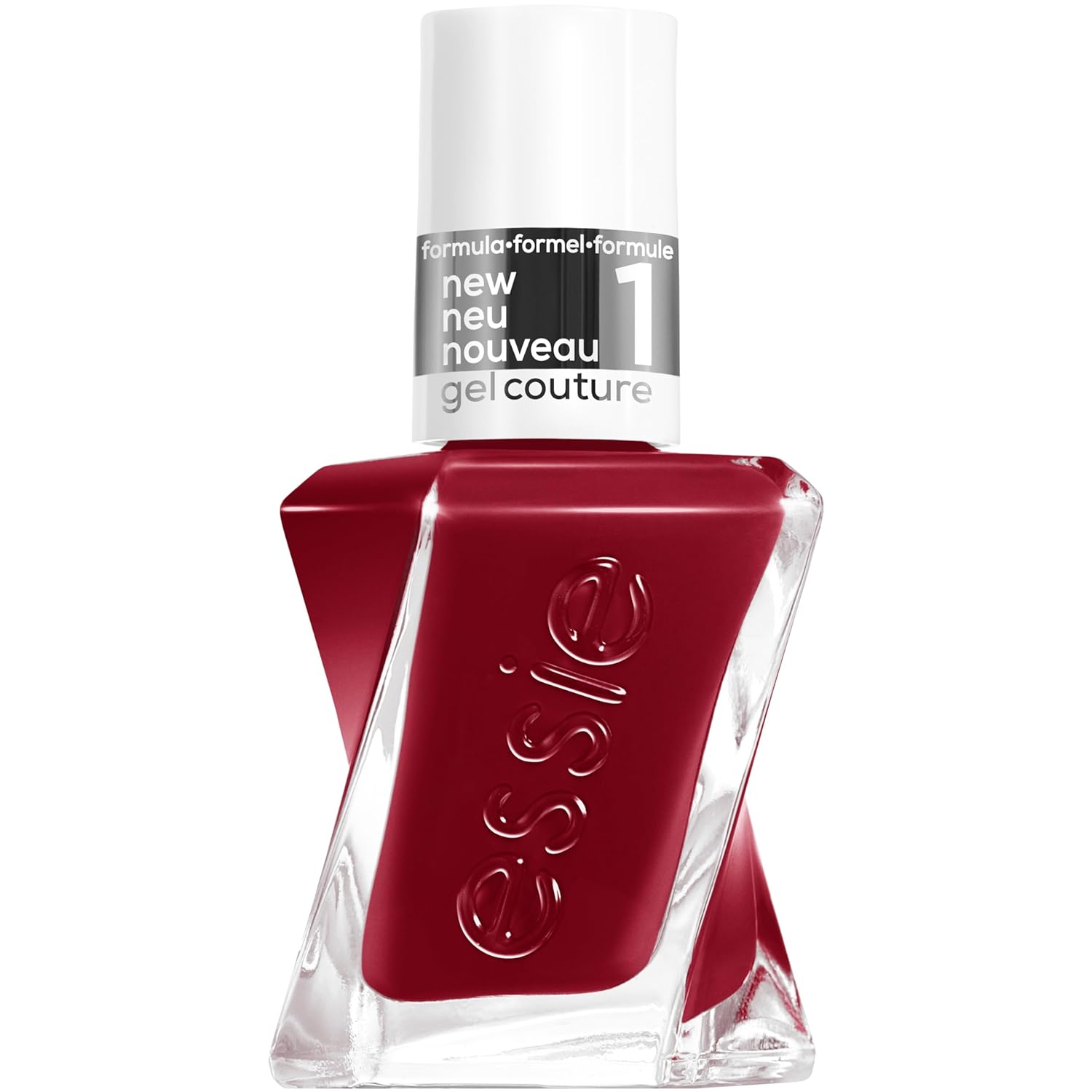 essie 1 x 13.5ml Nail Polish with Glossy Finish Nail Polish UV Free Gel Couture Color #509 Paint the Gown Red