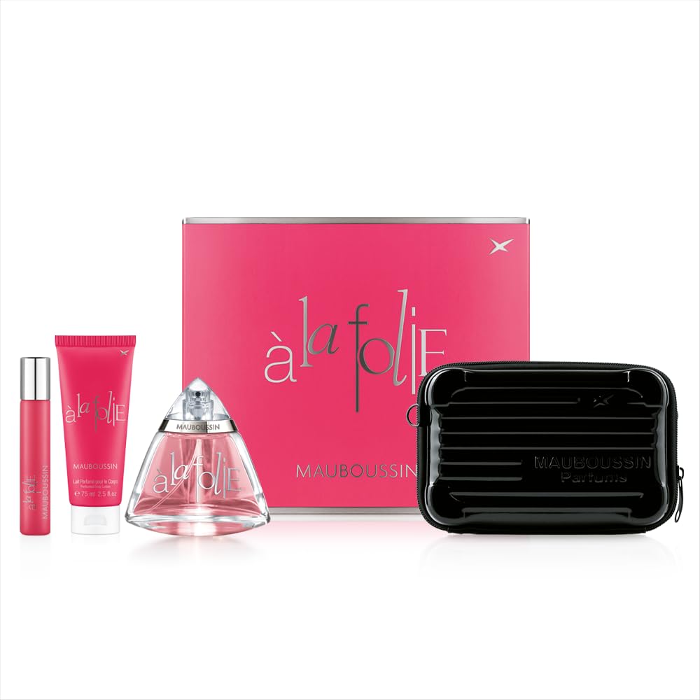 Mauboussin - Prestige 2024 A La Folie: Eau de Parfum 100 ml, Body Milk 75 ml, Travel Spray 20 ml & Shoulder Bag