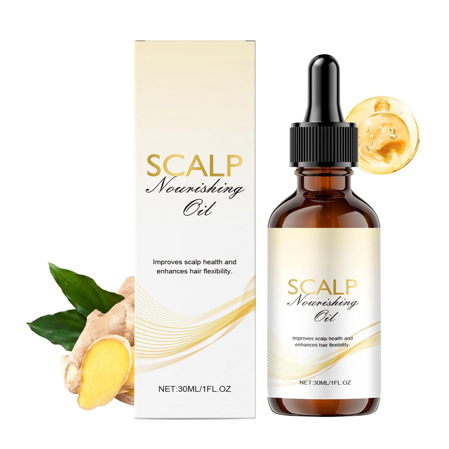 Hair Growth Oil, Strengthening Natural Oil for Thick Hair, 30 ml, Fast-Absorbing Moisturizing Treatment for Daily Use at Home and in the Salon