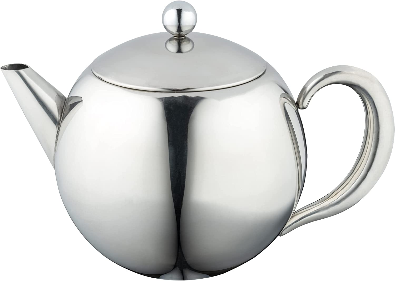 Cafe Ole Belmont 17oz/0.5ltr Deluxe Stainless Steel Tea Pot with Removable Infuser