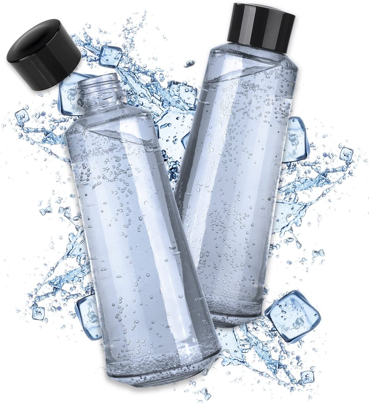 Soda Trend 07879 Glass Bottles Set of 2 Deluxe | Soda Trend Accessory Bottle 720ml |