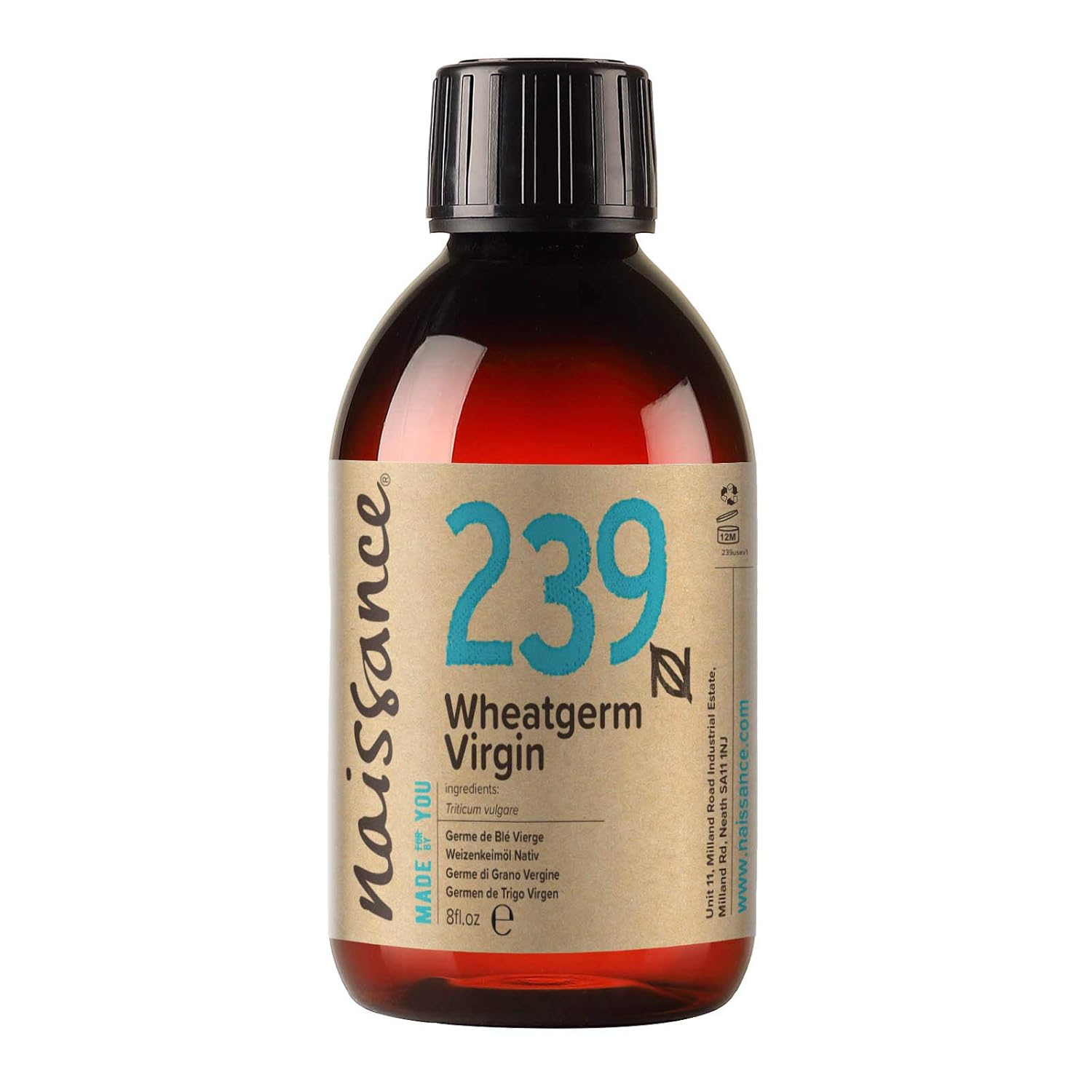 Naissance Wheat Germ Oil, Native 225 ml, 100% Pure