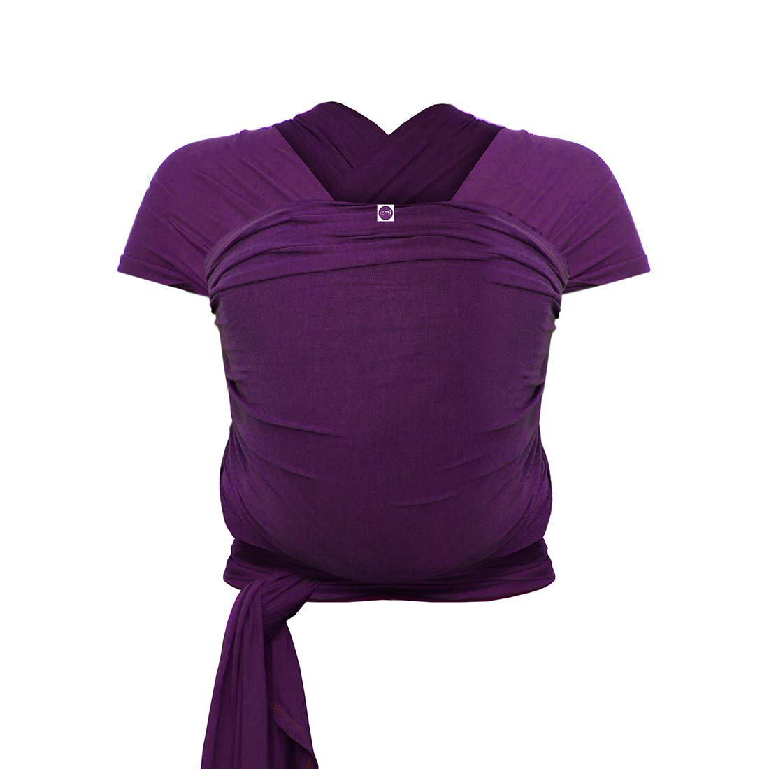 Izmi Baby Wrap | 2020 Award Winning Adjustable Soft Stretch Bamboo Material with 2 Different Carrying Positions | UK Hip Healthy Design Ideal for Newborns | Purple