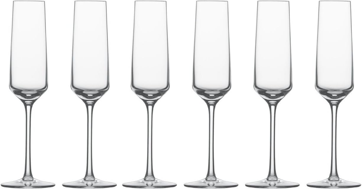 Schott Zwiesel Store Schott Zwiesel Pure Champagne Flutes (Pack of 6, 209 ml, Flute)