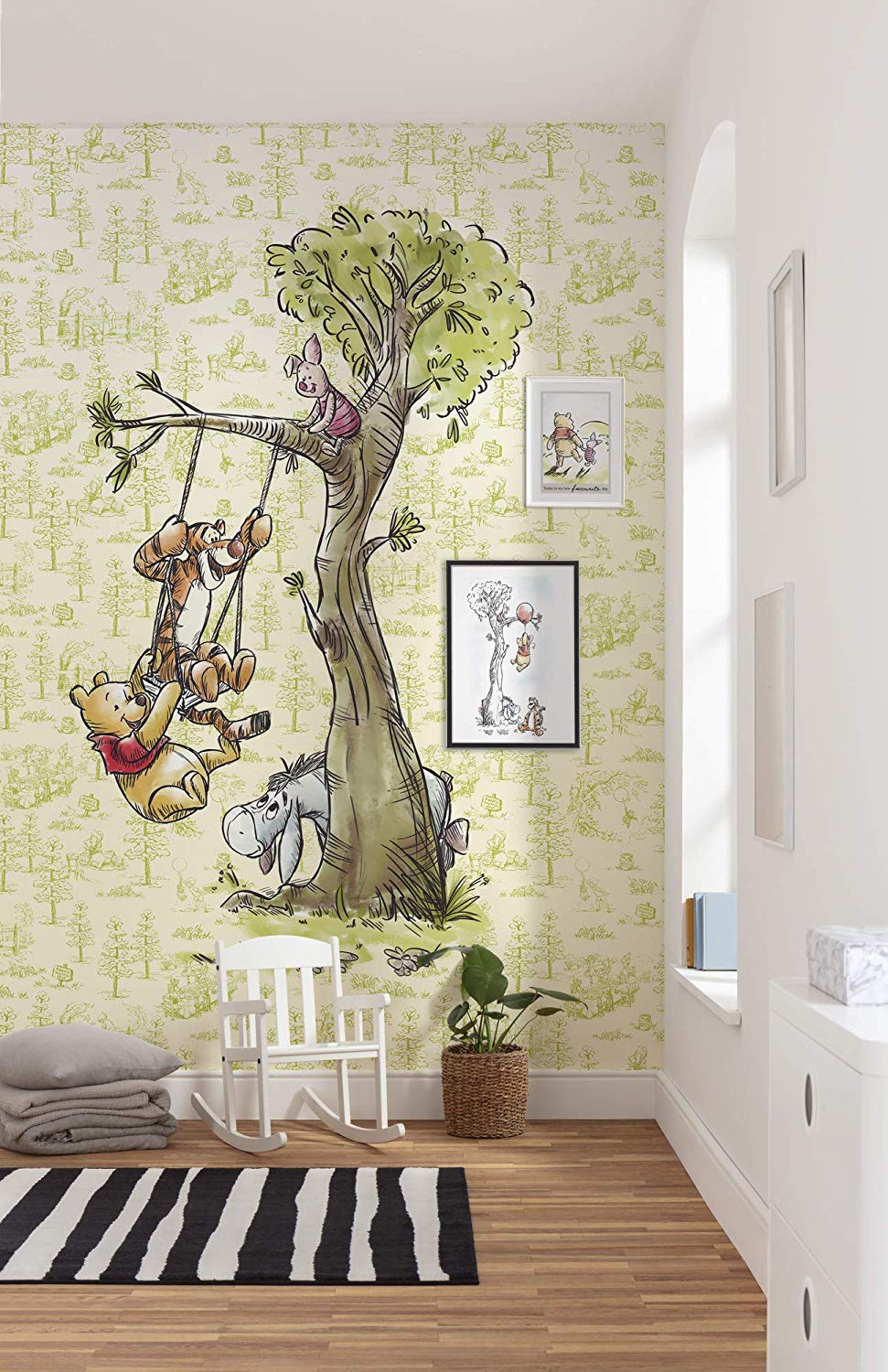 Komar Dx4-017 Fleece Photo Wallpaper Winnie The Pooh In The Wood Size: 200 