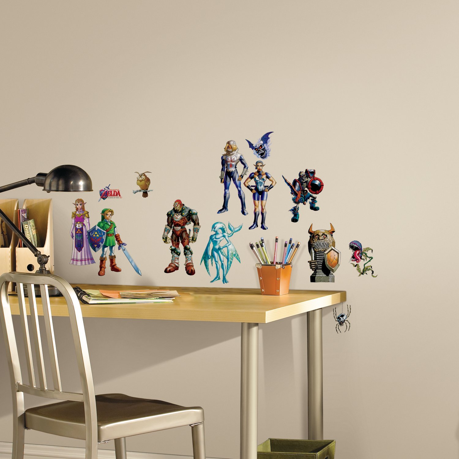 RoomMates RMK2780SCS Zelda Ocarina of Time 3D Peel and Stick Wall Decals